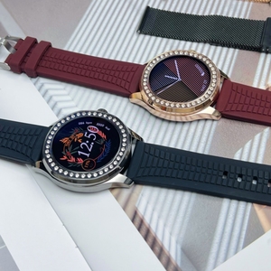 2025 sang trọng kim cương của phụ nữ Smartwatch <span class=keywords><strong>G14</strong></span> Sao IP67 không thấm nước với đôi Dây đeo chức năng la bàn miễn phí quay số NFC tương thích - Product Image 6