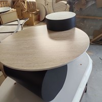 Table basse moderne et mobile en bois massif, style Wabi-sabi simple et créatif, pour la maison, le salon, l'appartement, la villa