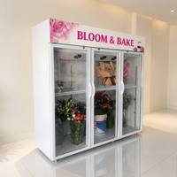 Réfrigérateur commercial d'affichage de refroidisseur de fleurs de conservation de fleurs fraîches avec le refroidissement par air sans gel et étagères réglables