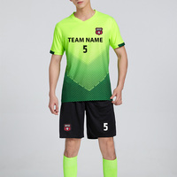 Kits de maillots de football d'entraînement d'équipe évacuant l'humidité avec impression personnalisée, tenues en 11 tailles avec des remises en gros