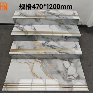 <span class=keywords><strong>Baldosas</strong></span> de Piedra de Lujo con Acabado Dorado de 480x1200, <span class=keywords><strong>Baldosas</strong></span> Integradas para Escaleras, Diseño Moderno, <span class=keywords><strong>Baldosas</strong></span> Vitrificadas para Sala de Estar y Habitaciones - Product Image 1