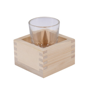 Tazas de Sake Cuadradas de Madera para Restaurante Japonés Izakaya, Tazas de Sake <span class=keywords><strong>Masu</strong></span>, Caja de Sake Japonesa - Product Image 6