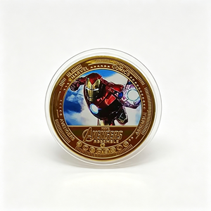 Moneda del Equipo de Héroes de Blockbuster 2026: Cinco Diseños de Campeones de Películas, Chapada en Oro sobre Hierro con Estuche - Product Image 6