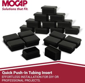 50x150mm <span class=keywords><strong>Plastic</strong></span> End <span class=keywords><strong>Caps</strong></span> para retangular Steel Tubing - Product Image 2