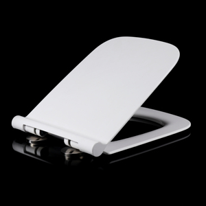<span class=keywords><strong>Tapa</strong></span> de inodoro cuadrada blanca europea moderna al por mayor con función de cierre suave y liberación rápida <span class=keywords><strong>universal</strong></span> - Product Image 4