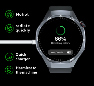 Smartwatch con Display da <span class=keywords><strong>1</strong></span>,43 Pollici, 1GB di Memoria, Lettore Musicale Integrato, Registratore Vocale, Bussola, Compatibile NFC, Android, Risposta alle Chiamate, IP67 - Product Image 6