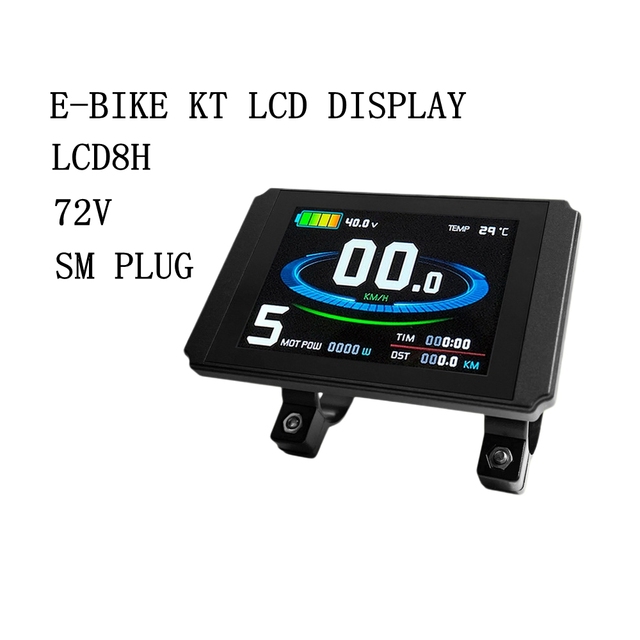 Mayebikes 72V KT-LCD8H High Quality Smart LCD Colorful Display for E-Bike Mountain Bike with SM Plug Waterproof