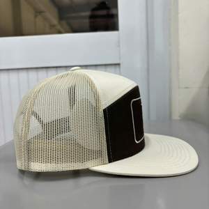Custom Embroidery Logo 7 Panel <b>Flat</b> Bill Snapback Snap Back Breathable Full Mesh 168 Style Trucker <b>Caps</b> Hats With Custom Color - Product Image 3