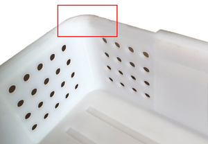 High Quality Food Grade Safe Non-Toxic Pastry <strong>Basket</strong> PP+COPP Plastic <strong>Stackable</strong> <strong>Collapsible</strong> and Recyclable Mesh Style - Product Image 4