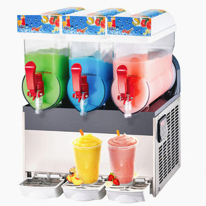 Fruta fría industrial de alta calidad, alcohol, usado, 3 tazones, tres tanques, máquina de slush comercial, xrj 15lx3 220v Tailandia - Product Image 3