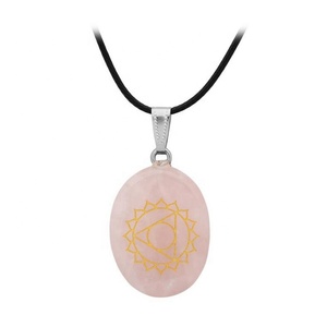 Wholesale Reiki <strong>Engraved</strong> Symbols Holistic Balancing Polished Palm <strong>Stones</strong> 7 <strong>Chakra</strong> Set - Product Image 3