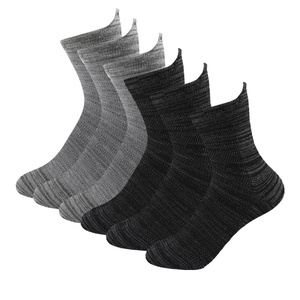 Wholesale men's athletic socks breathable cotton <b>ankle</b> socks solid color low top mid top custom design sports socks - Product Image 5