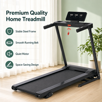 Caminadora Eléctrica Plegable K-FIT GSTL-4000, 12KMH, Motor sin Escobillas, Gimnasio en Casa con Bluetooth, Música, APP, Pantalla LED HRC, Sensor de Pulso