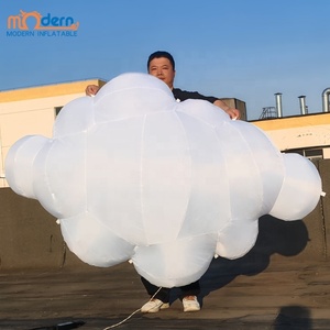 Grandes nuages gonflables géants avec éclairage publicitaire LED pour la décoration de scène d'événements, ballons suspendus, lumière nuageuse - Product Image 6