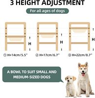 Bols pour chiens surélevés réglables en bois produits Offre Spéciale bol pour animaux de compagnie en bois largement utilisé pour le bol d'alimentation pour chiens en bois pour animaux de compagnie