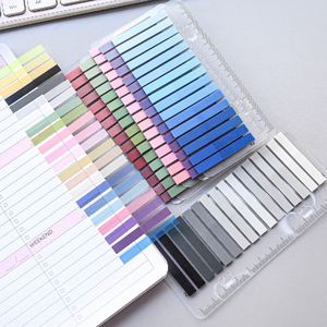 X418 Blocs-notes adhésifs ultra-fins 320 feuilles couleur dégradée avec index, essentiels pour la rentrée des étudiants, marque-pages de lecture - Product Image 3