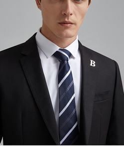 Traje negro profesional para hombre, ropa elegante y ajustada de alta calidad, trajes de negocios y de negocios - Product Image 2