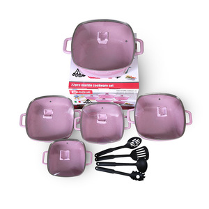 <span class=keywords><strong>Set</strong></span> di casseruole per pentole calde isolate dirette in fabbrica rivestimento in marmo <span class=keywords><strong>set</strong></span> di pentole smaltate da 22 pezzi - Product Image 1