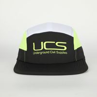 OEM personalizado de alta calidad de 5 paneles de deportes Gorras de moda gris de poliéster de malla papá sombrero impreso logotipo para los hombres al por mayor Camp Driver Cap