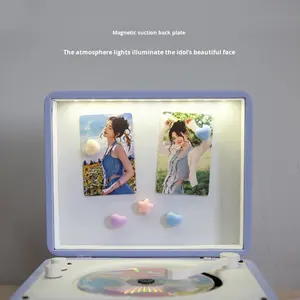 <span class=keywords><strong>Lecteur</strong></span> <span class=keywords><strong>CD</strong></span> Album pour <span class=keywords><strong>lecteur</strong></span> Cadeau d'anniversaire Disque audio Tout-en-un Cadeau pour étudiant Matériel en bois Télécommande - Product Image 4