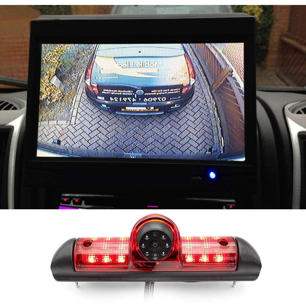 Caméra De Recul Avec 3e Feu Stop Pour Fiat Ducato / Peugeot Boxer / Citroën Jumper (2006-) - Vision Nocturne, étanche IP67