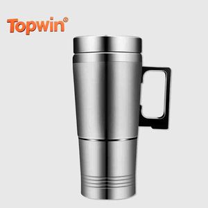 Hervidor Eléctrico para Coche, Taza de Café de Viaje, Hervidor para Mantener el Agua Caliente, Hervidor para Calentar Agua 12V 24V, Taza Calefactora para Encendedor de Cigarrillos de Coche - Product Image 1