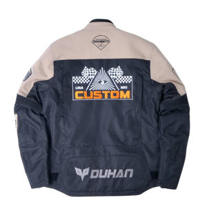 Veste de <span class=keywords><strong>moto</strong></span> slim <span class=keywords><strong>pour</strong></span> homme Duhan D-24675 avec col montant, veste zippée décontractée d'hiver <span class=keywords><strong>pour</strong></span> <span class=keywords><strong>moto</strong></span> de rue, brodée - Product Image 3