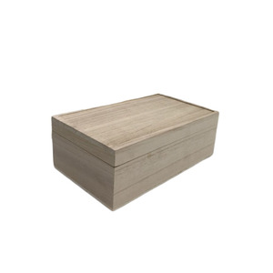 Caja de almacenamiento de regalo de madera Paulownia Caja de baratija de madera barata - Product Image 1
