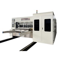 Machine d'impression et de découpe rotative flexo pour carton ondulé avec empileur automatique