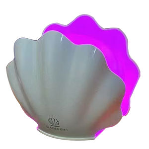 Difusor de Aroma Creativo con Forma de Concha, Difusor Ultrasónico de Aceites Esenciales con Lámpara de 7 Colores y Humidificador de Aire para el Hogar - Product Image 1