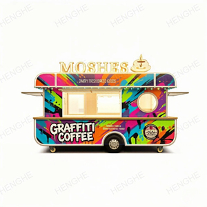 <span class=keywords><strong>Magasin</strong></span> mobile sur remorque conçu pour attirer les clients et vendre du café, des repas légers et des souvenirs, entièrement équipé en matériel de cuisine - Product Image 1