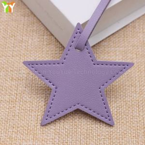 จัดส่งรวดเร็ว พวงกุญแจหนัง PU รูปดาวน่ารัก ของตกแต่งกระเป๋า DIY ของขวัญส่งเสริมการขาย ของขวัญต้อนรับ - Product Image 4