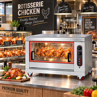Machine à rôtir au gaz, gril commercial en acier inoxydable, four à rôtir poulet pour restaurant, fast-food