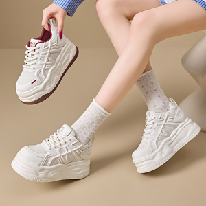 Zapatos de Mujer, Primavera Verano 2026, Nuevas Llegadas, Zapatillas Deportivas Transpirables de Malla, Zapatos Deportivos Casuales con Suela Gruesa, Zapatillas Blancas para Mujer - Product Image 4