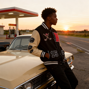 Chaqueta Universitaria Varsity de Hombre, Gruesa, Estilo Bomber, Informal, para Trabajo, Cardigan Gótico, de Invierno, para Fútbol, con Forro de Plumón y Logotipo - Product Image 5