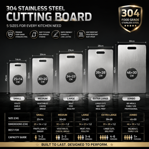 <span class=keywords><strong>Tabla</strong></span> <span class=keywords><strong>de</strong></span> <span class=keywords><strong>Cortar</strong></span> <span class=keywords><strong>de</strong></span> Acero Inoxidable 304 <span class=keywords><strong>de</strong></span> Grado Alimenticio, <span class=keywords><strong>Tabla</strong></span> <span class=keywords><strong>de</strong></span> <span class=keywords><strong>Cortar</strong></span> Profesional <span class=keywords><strong>de</strong></span> Metal para Cocina, Antibacteriana, Resistente al Moho, Apta para Lavavajillas - Product Image 2