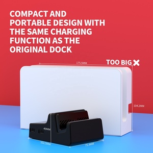 AiryDocky Black DIY Replacement Shell Kit for Nintendo <b>Switch</b> & OLED Dock - Custom Housing <b>Case</b> - Product Image 3