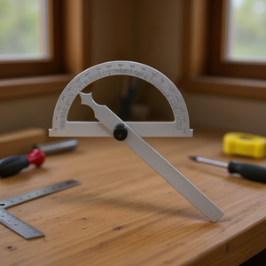 Fervi Simple Goniometer 180 Degree Metal Protractor Angle <b>Measuring</b> <b>Tool</b> For Precision Work - Product Image 3