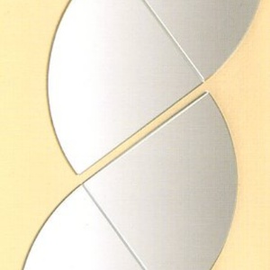 Factory Price Smooth Non-deformed Glass Mirror Tile for Wall Decorative with Shape Design - Product Image 5