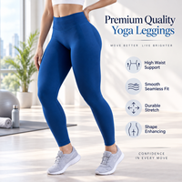 Leggings sans couture taille haute pour femme, bleus, effet push-up et froncé aux fesses, extensibles dans les 4 sens, pour le yoga, le sport, l'entraînement et le fitness