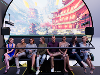 Écran d'affichage à LED de parc d'attractions populaire 3D 4D 9D équipement de théâtre de cinéma de dôme de cinéma à vendre Machine de jeu de réalité virtuelle