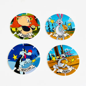 Tarjetas Redondas de Plástico PP Personalizadas de Fábrica <span class=keywords><strong>para</strong></span> Regalos Promocionales Pequeños/Tazo/Pogs - Product Image 3