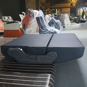 مقعد أريكة قابل للطي مزدوج لتعديل المركبات الترفيهية الصغيرة، مصنوع من الجلد الصناعي الفاخر المقاوم للماء - Product Image 6