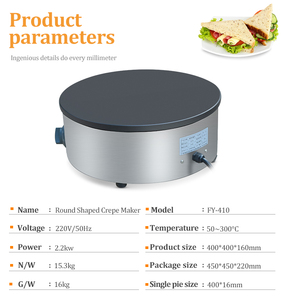 Máy Làm Bánh Kếp Crepe Thương Mại Máy Làm Bánh Crepe Tấm Nóng Chạy Điện Để Bán - Product Image 5