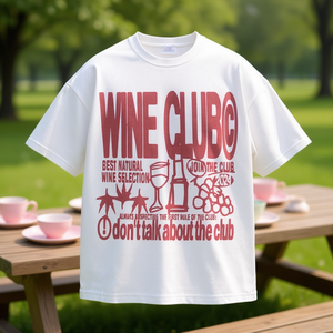 Wine Club Graphic Tee Oversized Unisex Streetwear Shirt Funny Wine Lover <b>Top</b> Y2K Brunch <b>Aesthetic</b> T-Shirt - Product Image 3
