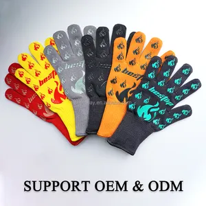 Seeway Customized Barbecue Oven Mitts Gloves Heat Resistant Gloves Flame Retardant Grill BBQ Gloves For Cooking Baking Camping