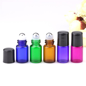 Flaconi Roll-on in Vetro Ambrato da 1ml, 2ml, 3ml, Ricaricabili, Vuoti, per Oli Essenziali e Profumi, con Tappi Neri, Confezionati in Cartone - Product Image 5