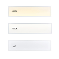Éclairage LED rectangulaire pour bureau commercial, panneau lumineux encastré 1195X595mm, 115lm, panneau lumineux plat