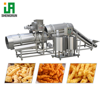 Automatische productielijn voor Nik Naks Kurkure snacks, inclusief een extruder voor het maken van gefrituurde Kurkure Cheetos Nik Nak snacks.