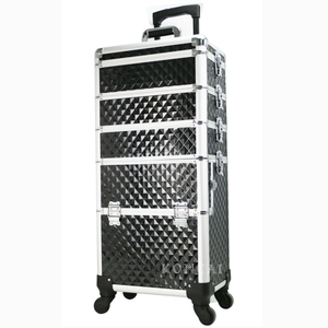 Fama Nhà Máy 4-Trong-1 Nhôm Thời Trang Chuyên Nghiệp Trang Điểm Xe Đẩy <span class=keywords><strong>Train</strong></span> Trường Hợp Với Mềm Xử Lý Thiết Kế Bền - Product Image 1